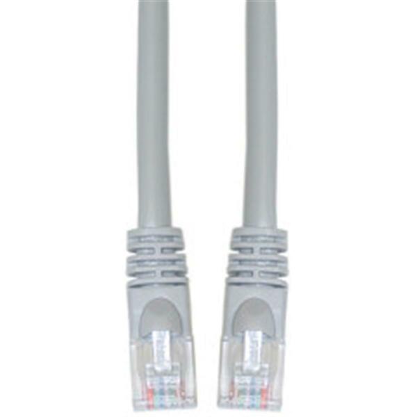 Aish Cat6 Gray Ethernet Crossover Cable Snagless Molded Boot 7 foot AI50609